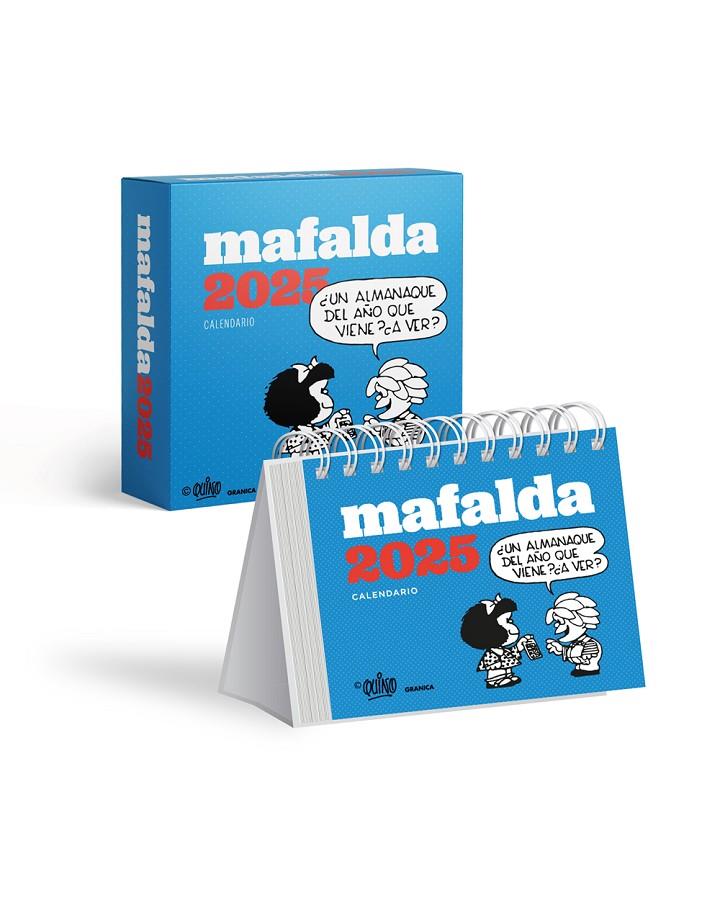 Mafalda 2025, Calendario escritorio turquesa | 9786316544605 | Quino