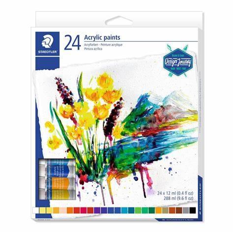 Pintura acrílica 24 tubs colors x 12ml | 4007817024171