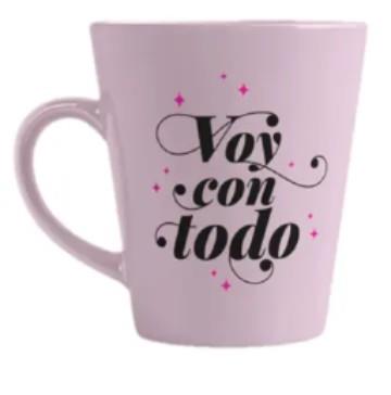 Taza rosa 'Voy con todo' LVR | 8432715136019 | La Vecina Rubia