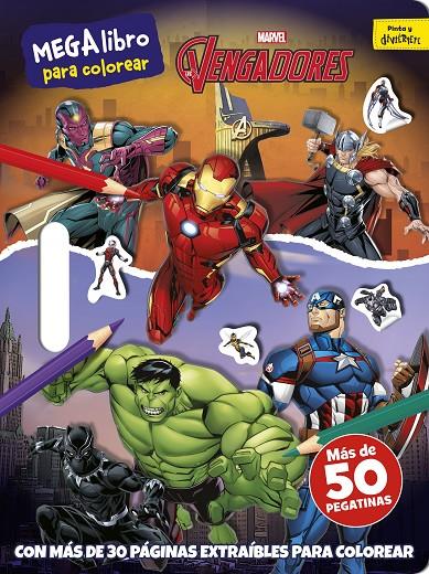 Los Vengadores. Megalibro para colorear | 9788416914890 | Marvel