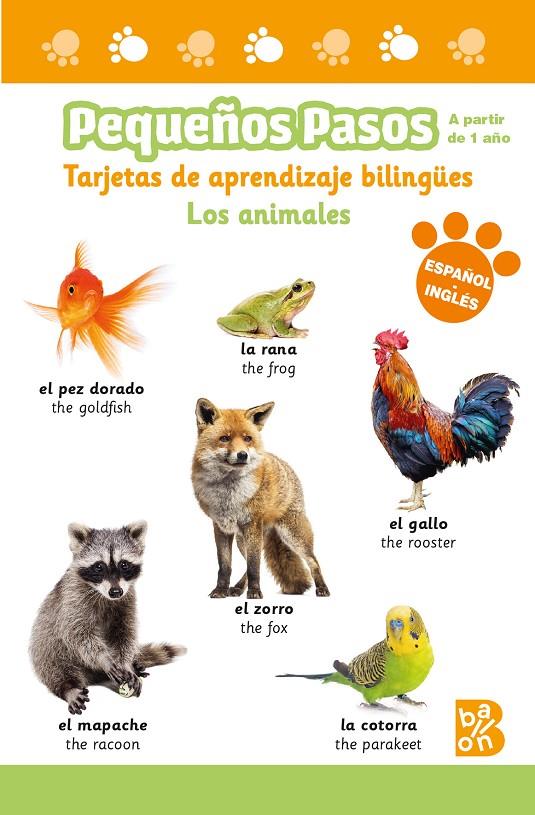 Pequeños pasos - Tarjetas de aprendizaje bilingües - Los animales | 9789403230573 | BALLON