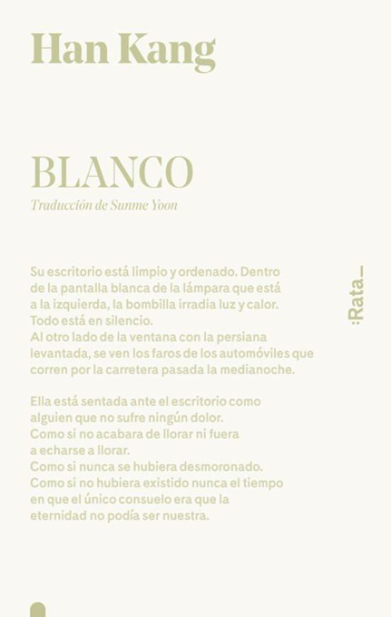 Blanco | 9788416738519 | Han Kang